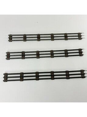Vintage Lionel O27 Gauge 18 Inch Straight Train Track Brown Ties Model Railroad